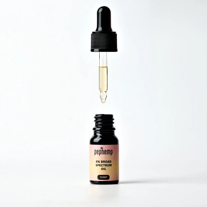 Олія CBD 8% Broad Spectrum — натуральна олія CBD для сну, спокою та розумової концентрації