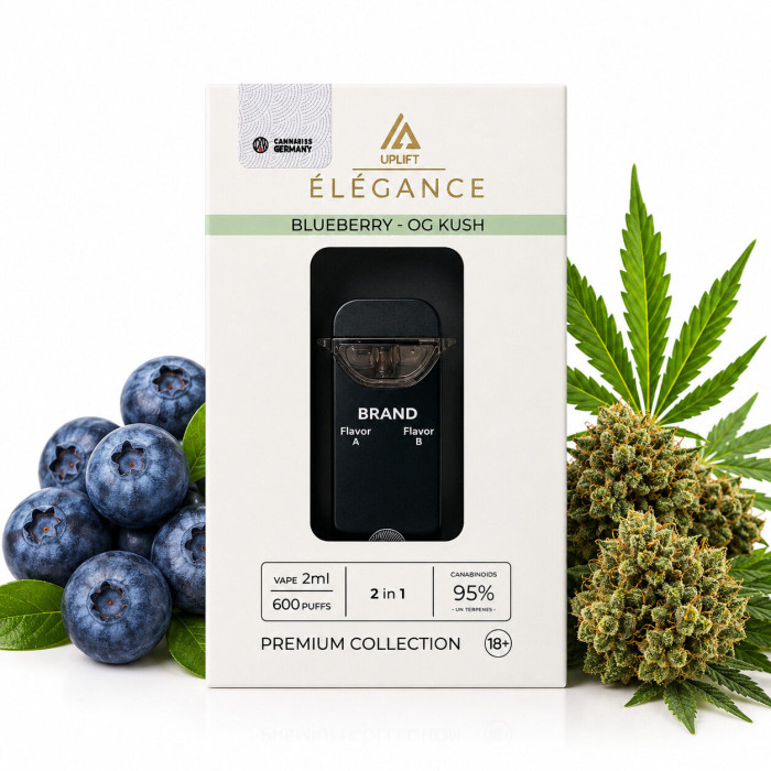 UPLIFT ELEGANCE 2 мл (1+1) TAC VAPE З МОЖЛИВІСТЮ ЗМІНИ СМАКІВ
